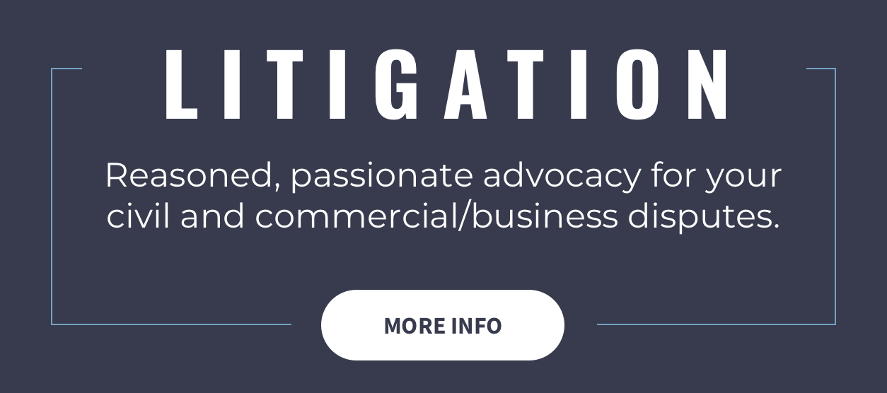 Reasoned, passionate advocacy for your civil and commercial/business disputes. 